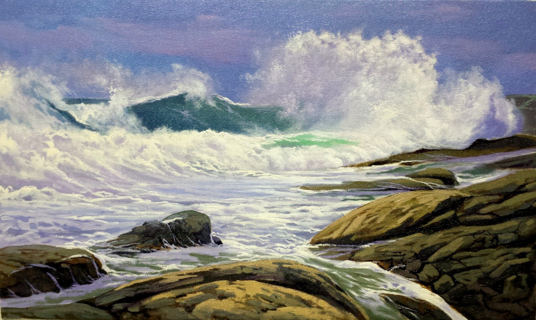 olas y rocas  - Enric Rubió