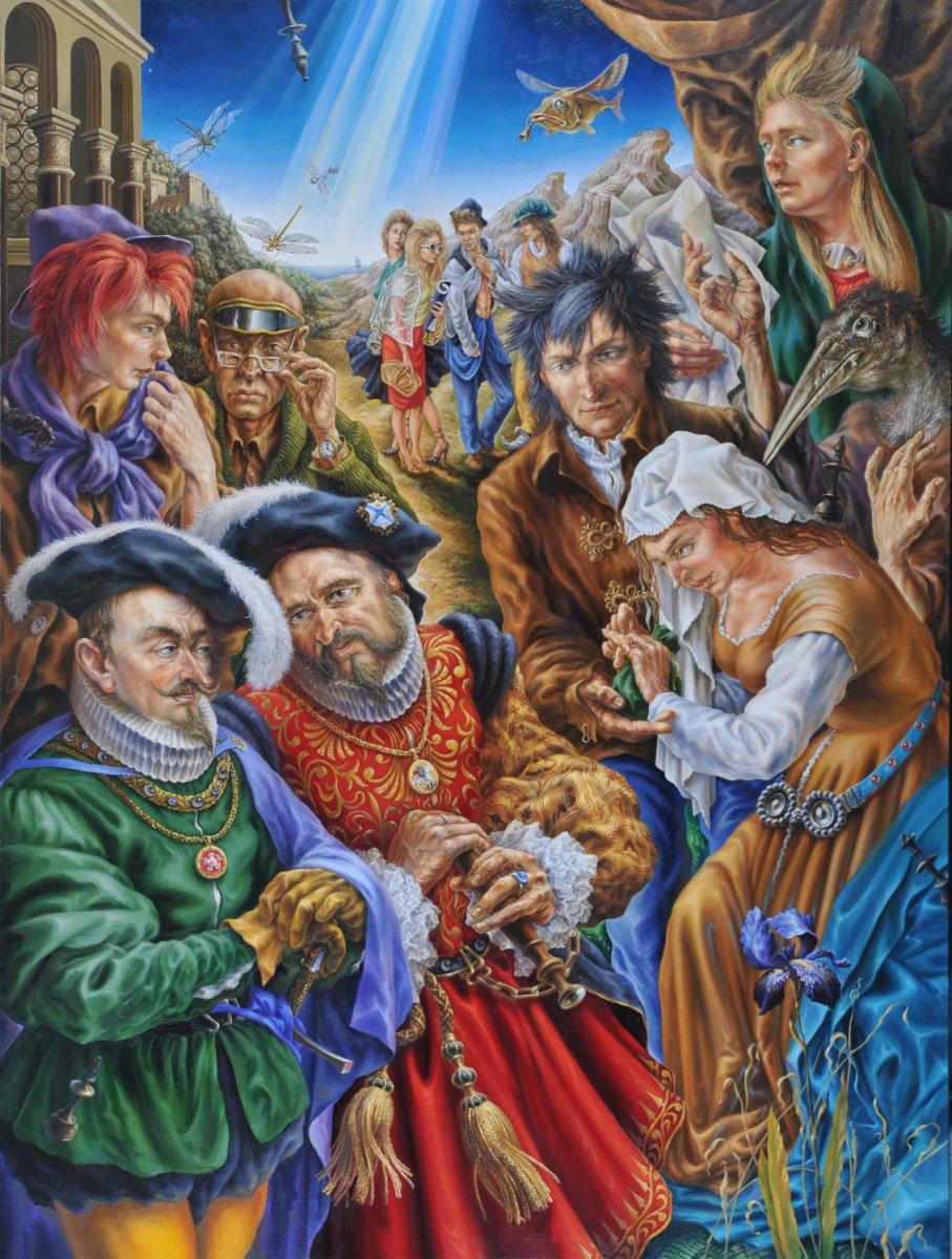 The Artist and Merchants - Alexander Donskoi