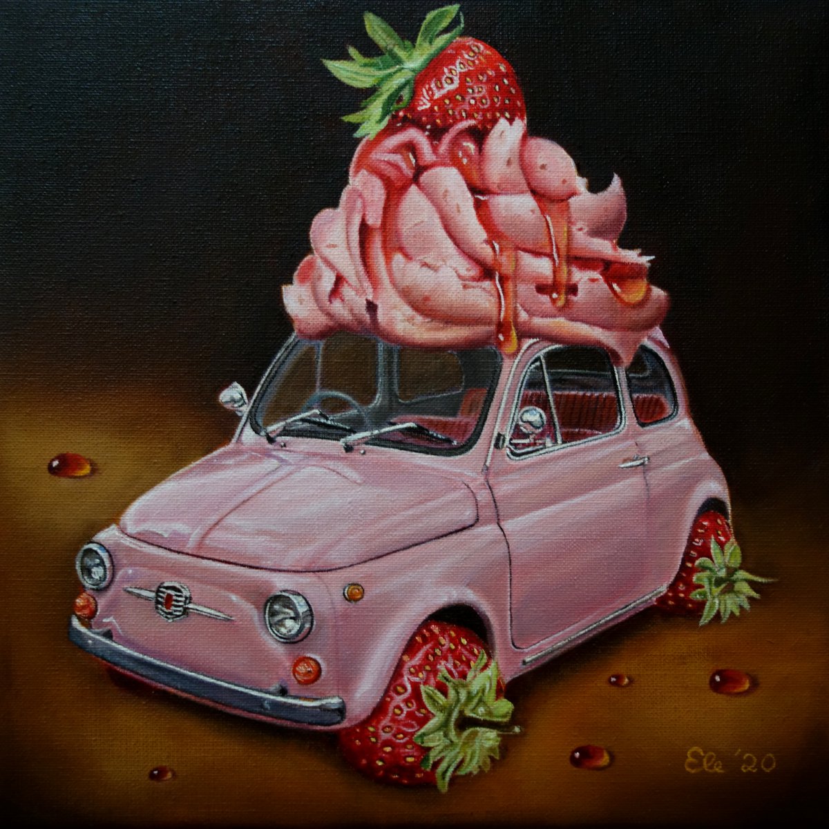 Fiat 500 - Strawberry cream - Gabriele Esau
