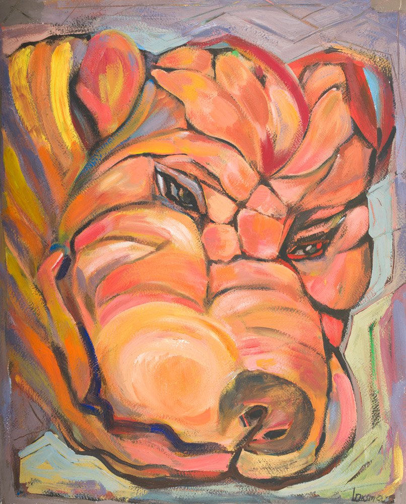 Liza Portrait Shar-pei - Larissa Oksman