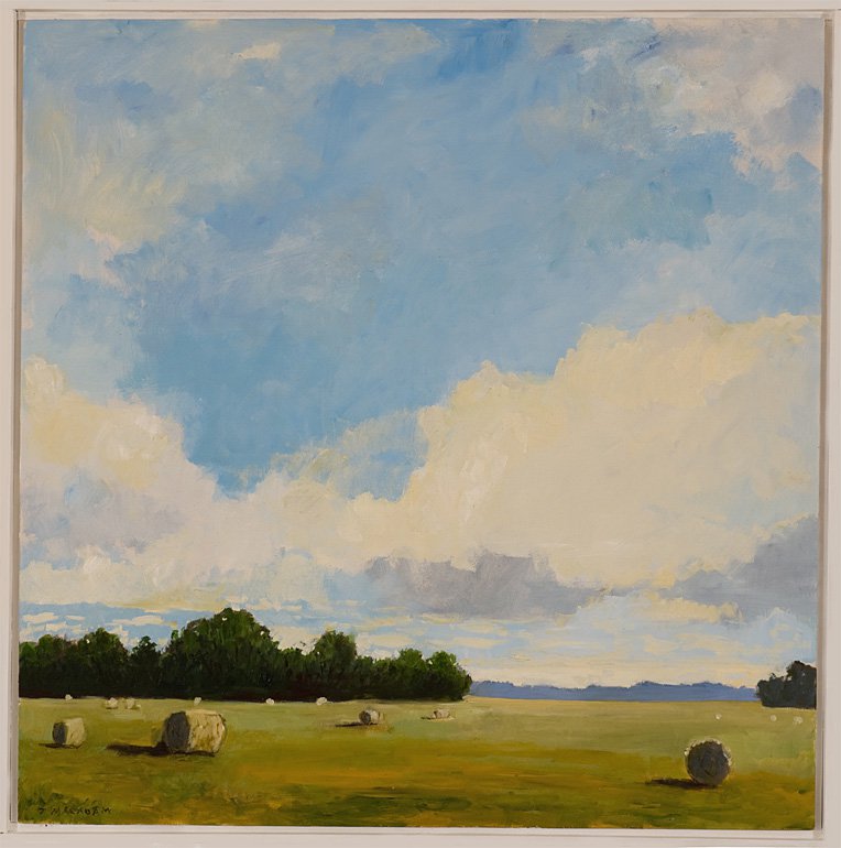 SKY OVER HAY BALES - Jon MacAdam