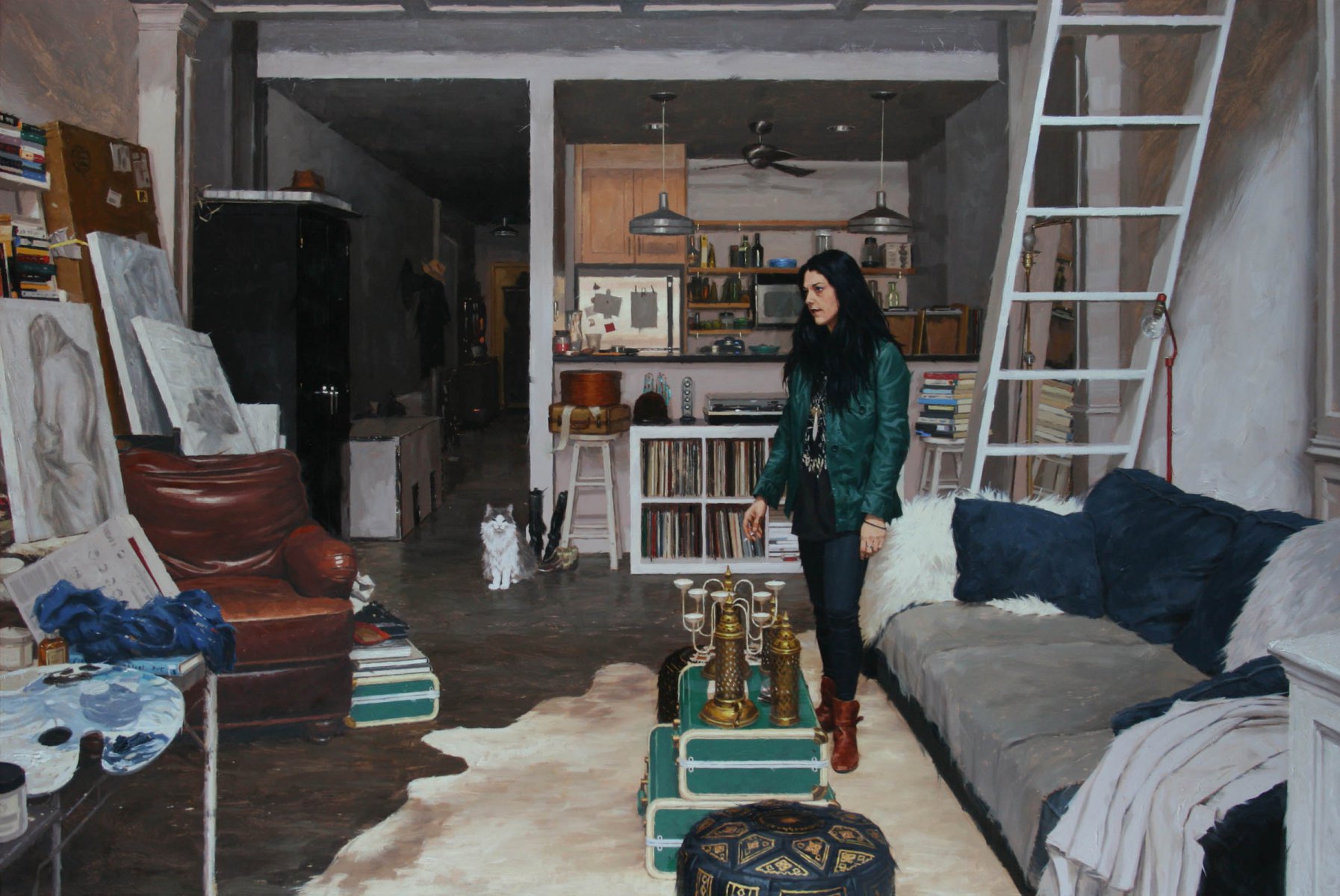 Jennifer in Her Studio - Vincent Giarrano