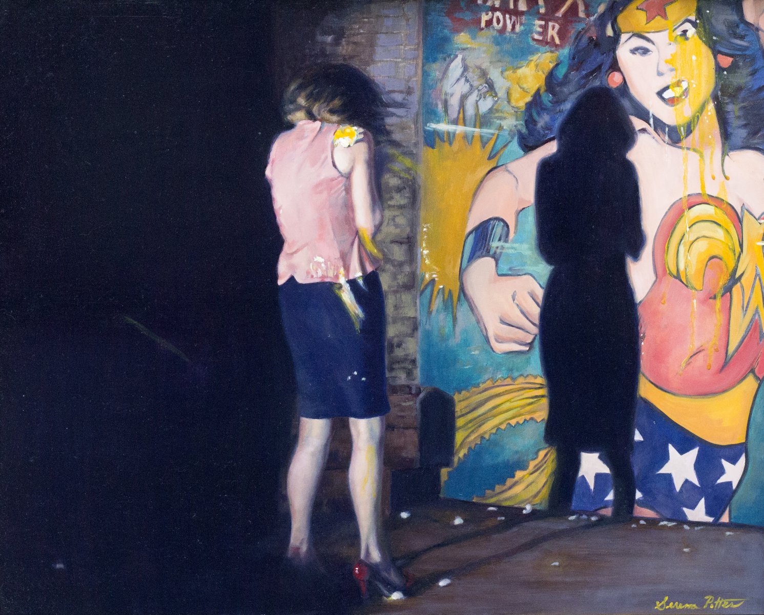 Confronting Wonder Woman, DETAIL A
 - SERENA POTTER