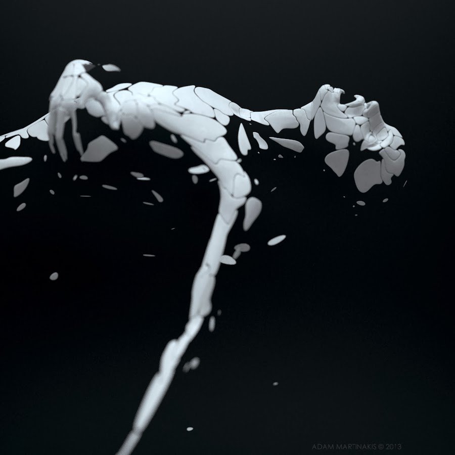 White in black for a while - Adam Martinakis