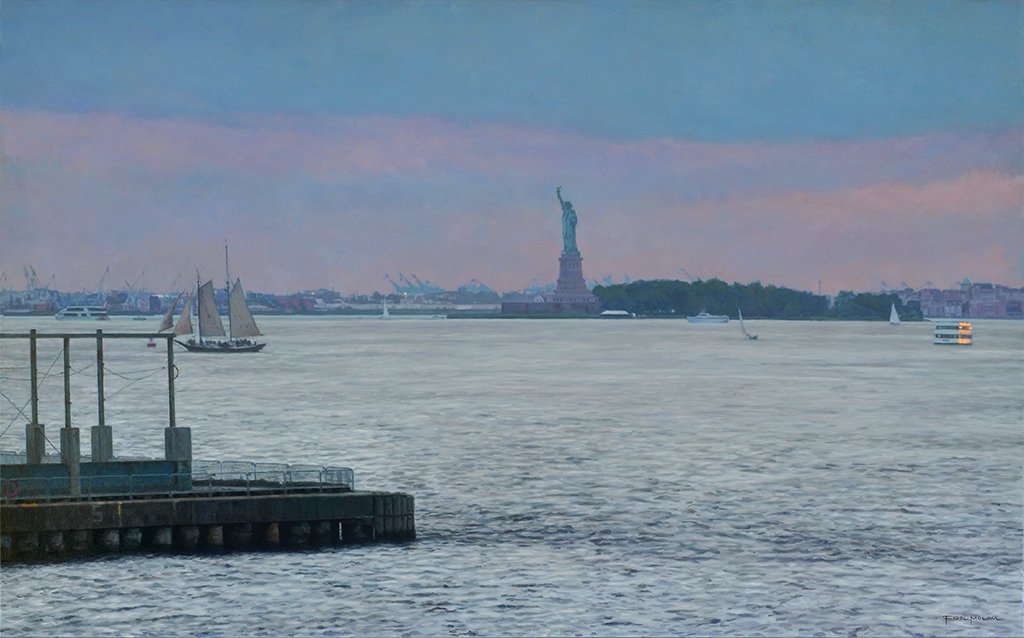 Liberty Island al atardecer - Fidel Molina