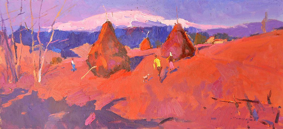 Near the haystack - Alexander Shandor