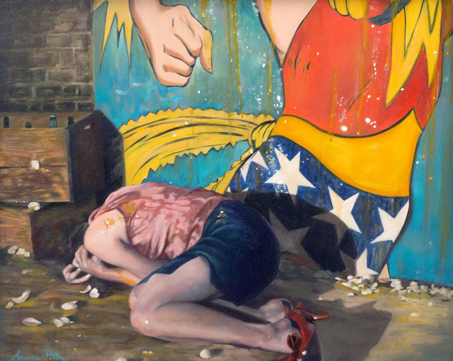 Confronting Wonder Woman, DETAIL  B
 - SERENA POTTER