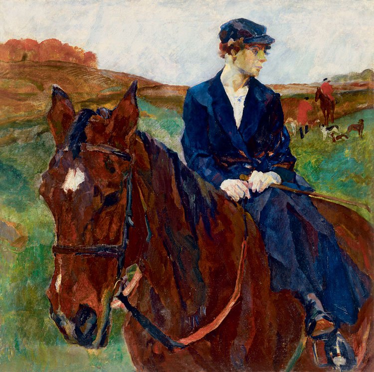 Rudolf Frentz (1888-1956). Horsewomen.