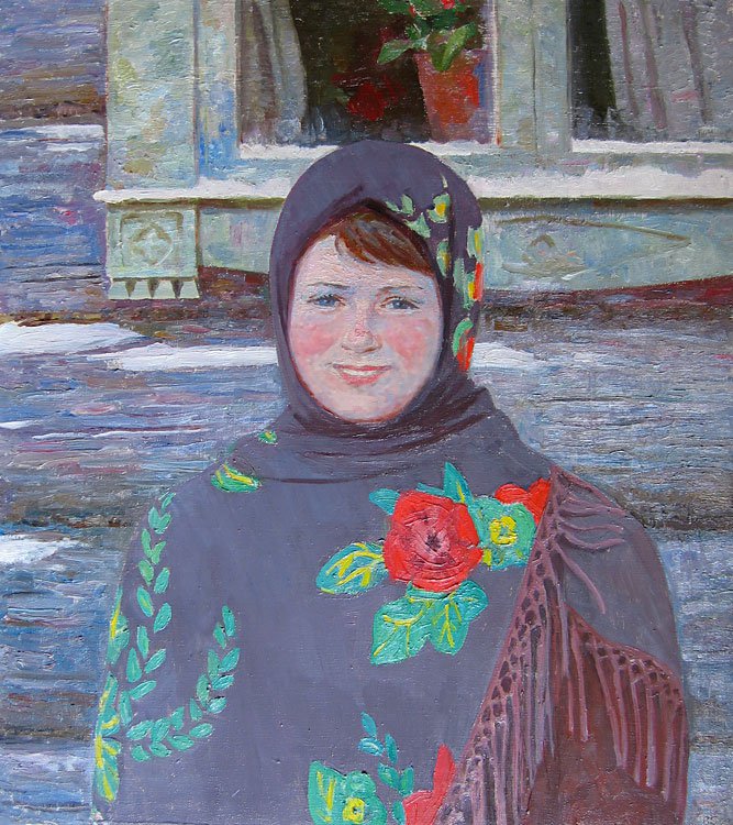 Veniamin Borisov (1935-2015). Country girl. 