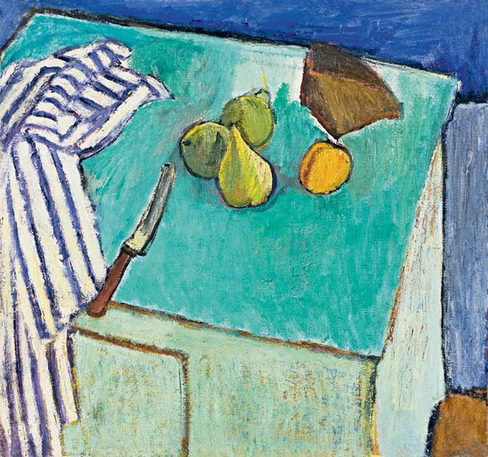 Gevork Kotiantz (1906-1996). Green still life.