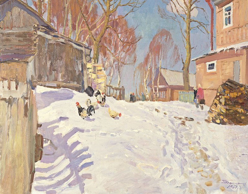 German Tatarinov (1925-2006). Spring Day in the Old Ladoga.