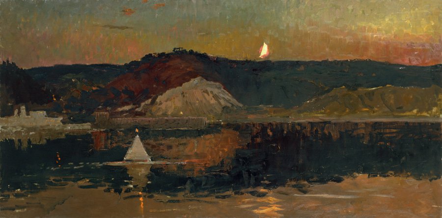 Evening on the Dnieper River - Vladimir Ovchinnikov