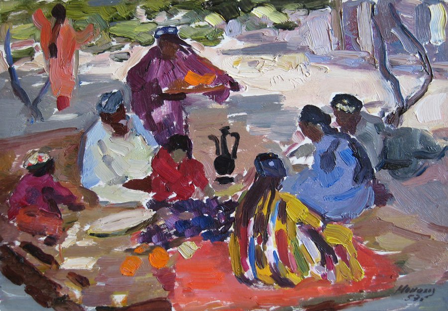 Valentina Monakhova (b. 1932). Midday in Urgut.
