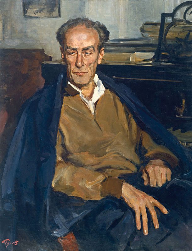 Portrait of Yevgeny Mravinsky - Lev Russov