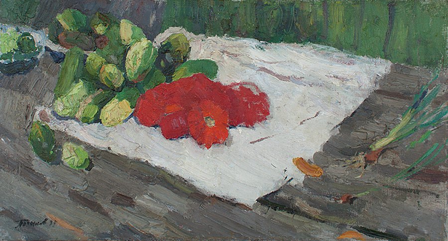 Cocumbers and Tomatoes.  - Nikolai Pozdneev