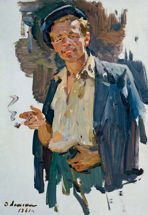 Oleg Lomakin (1924-2010). Smoking Man.