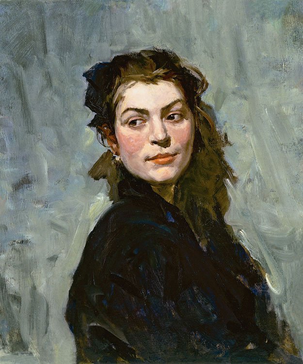 Portrait of Ekaterina Balebina - Lev Russov