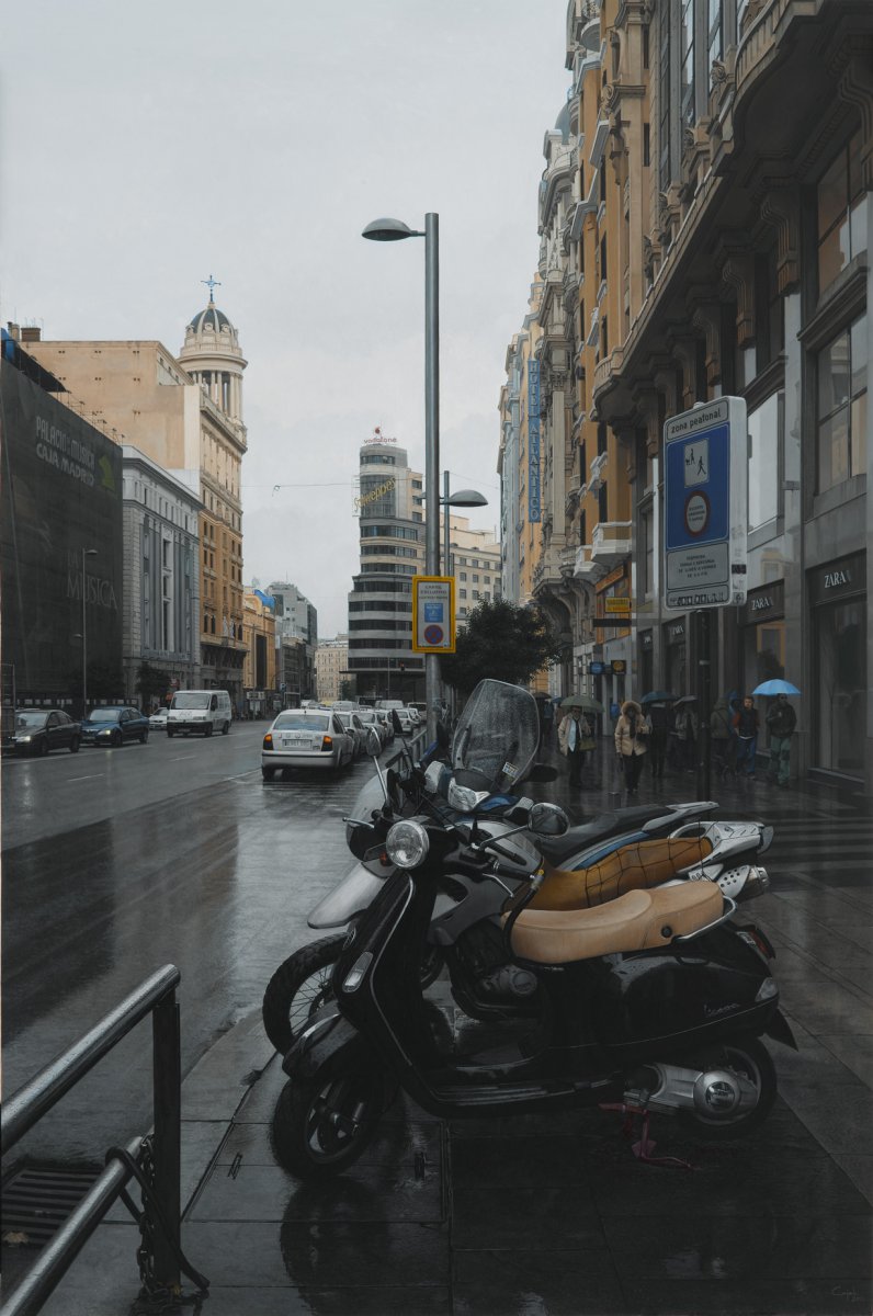 Agua y metal en Gran Vía - José Manuel Cajal López