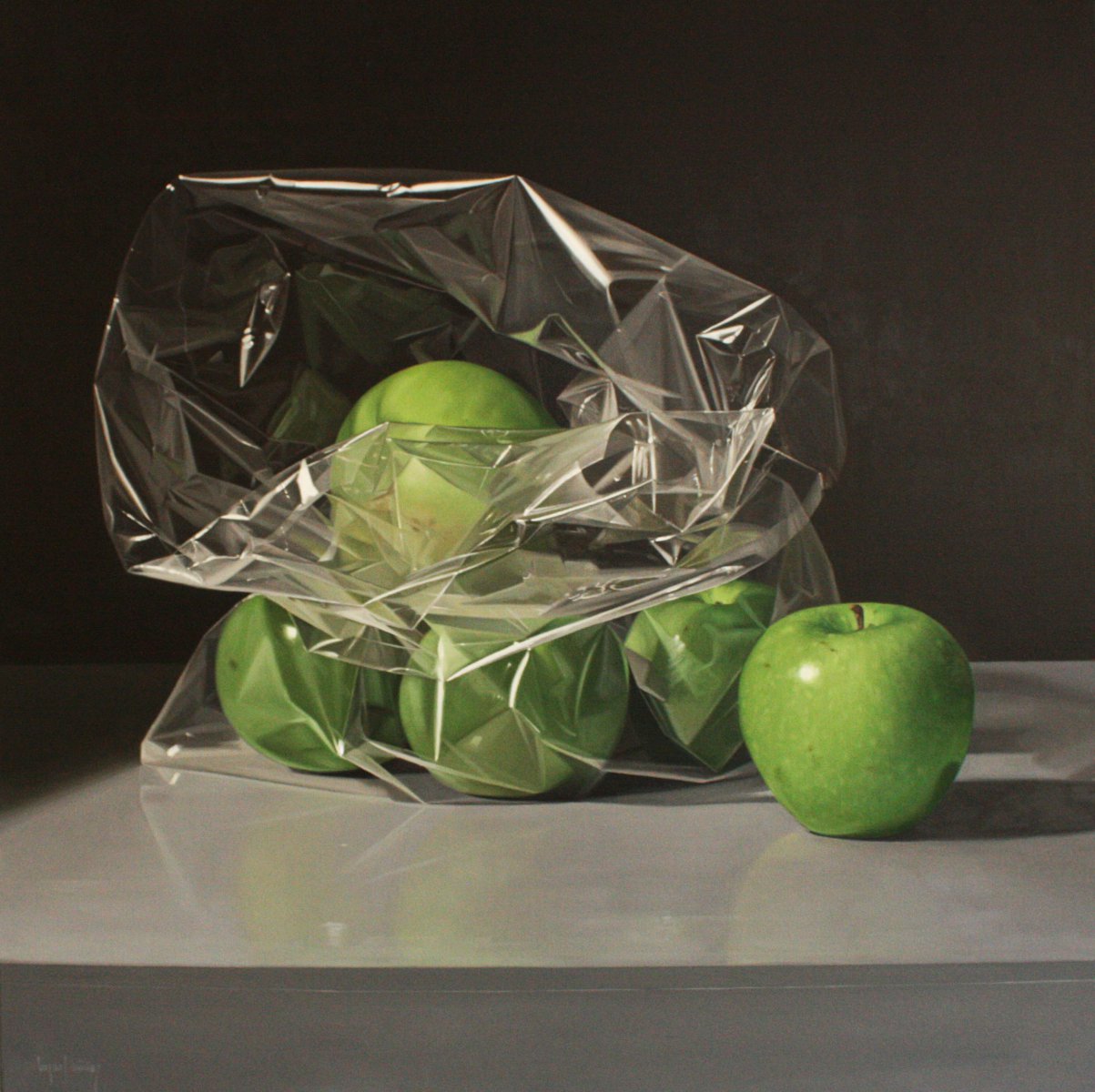 Bolsas con manzanas - Miguel Angel Nuñez