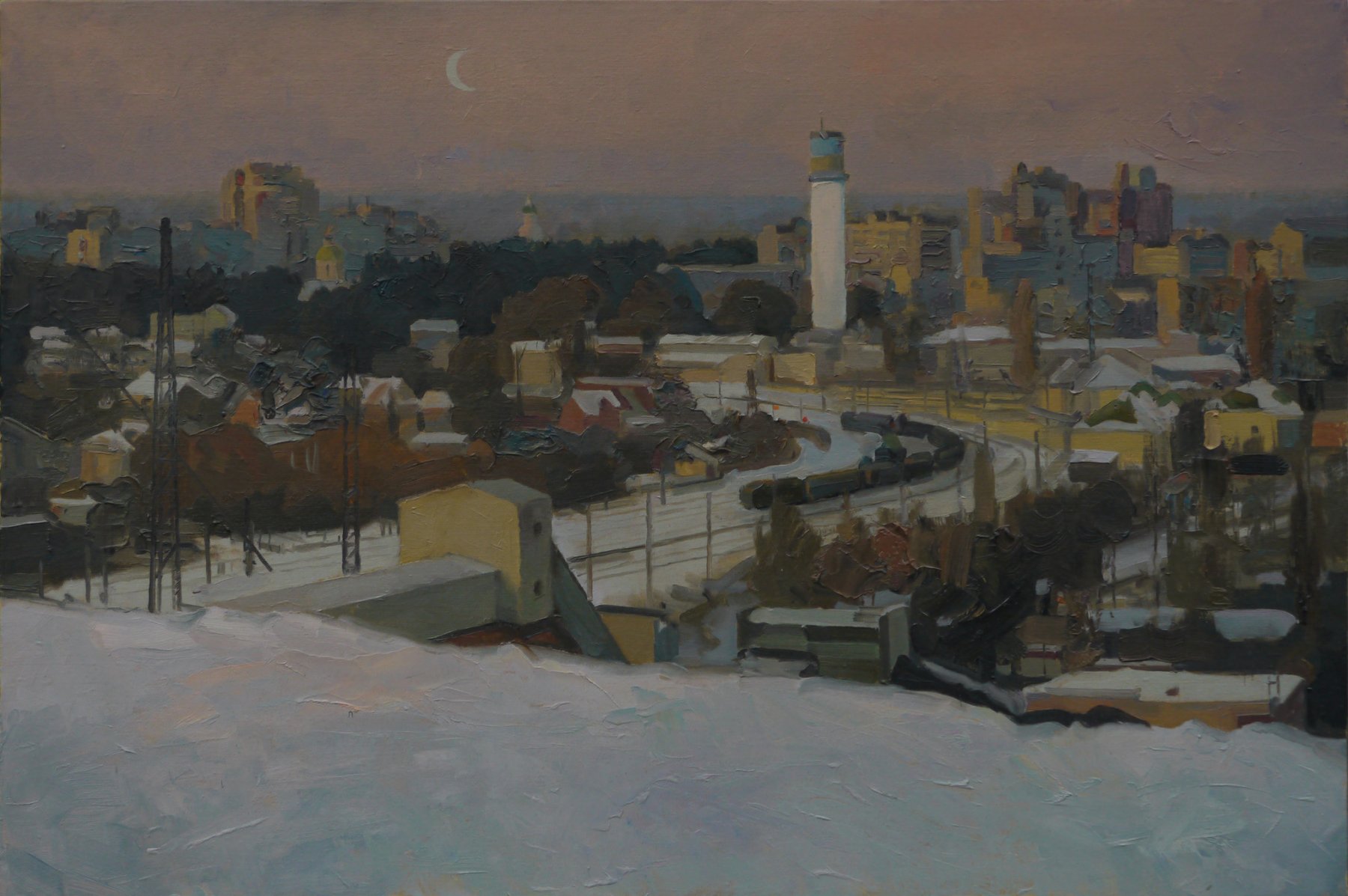 Evening in Ukrainka - Victor Onyshchenko