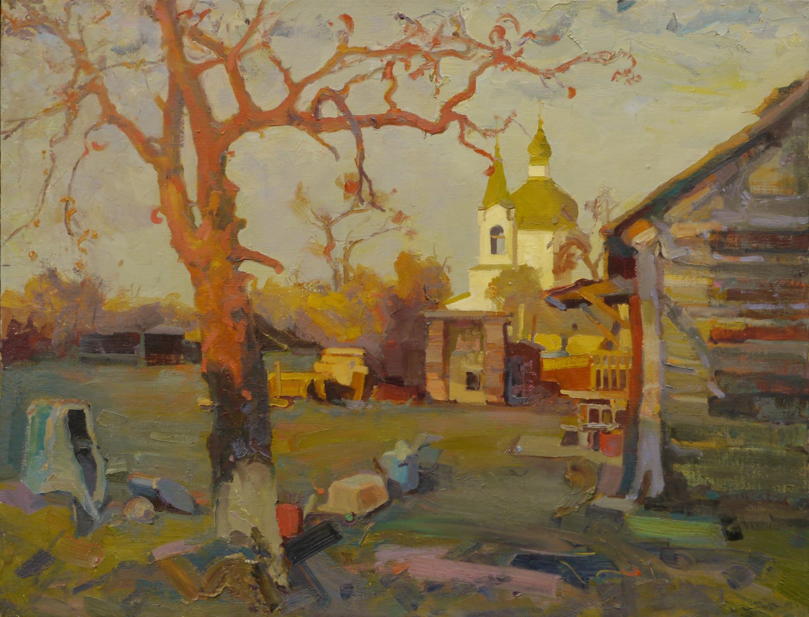 Court yard in Sednev - Victor Onyshchenko