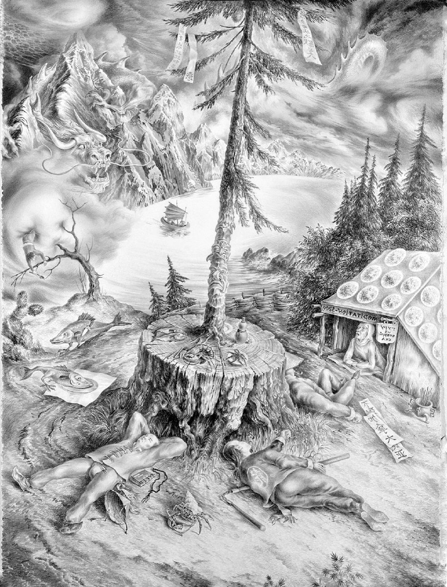 Beautiful  British Columbia (after The Land of Cockney by Peter Bruegel) - Alexander Donskoi