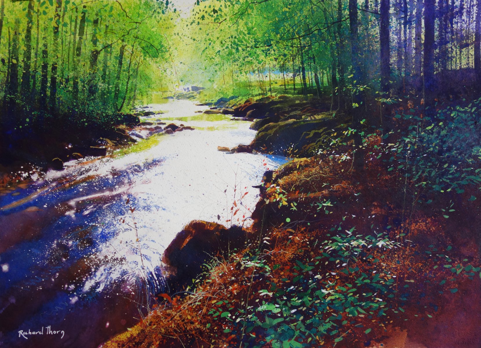 River at Vacogney - Richard Thorn