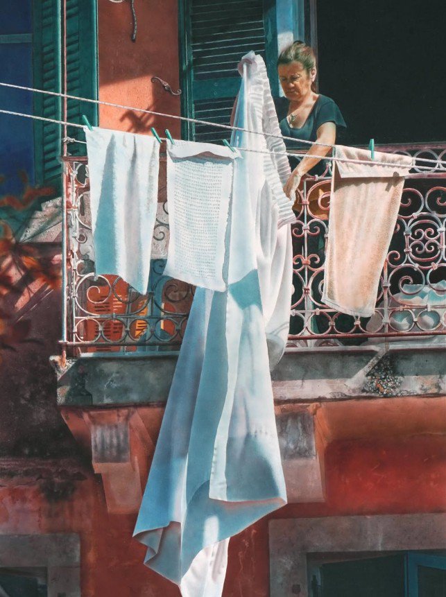 Hanging washing, Corfu - John Cooney