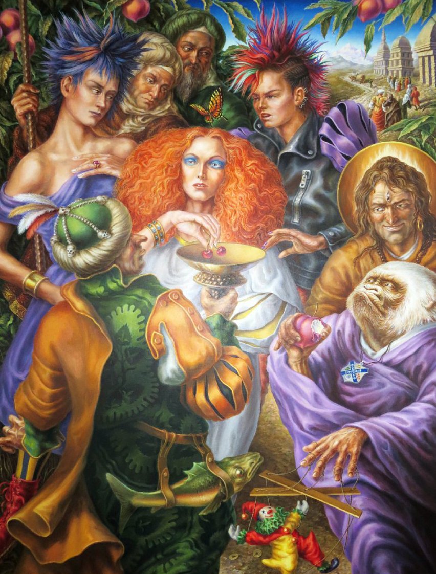 Tilopa in a Market Place - Alexander Donskoi