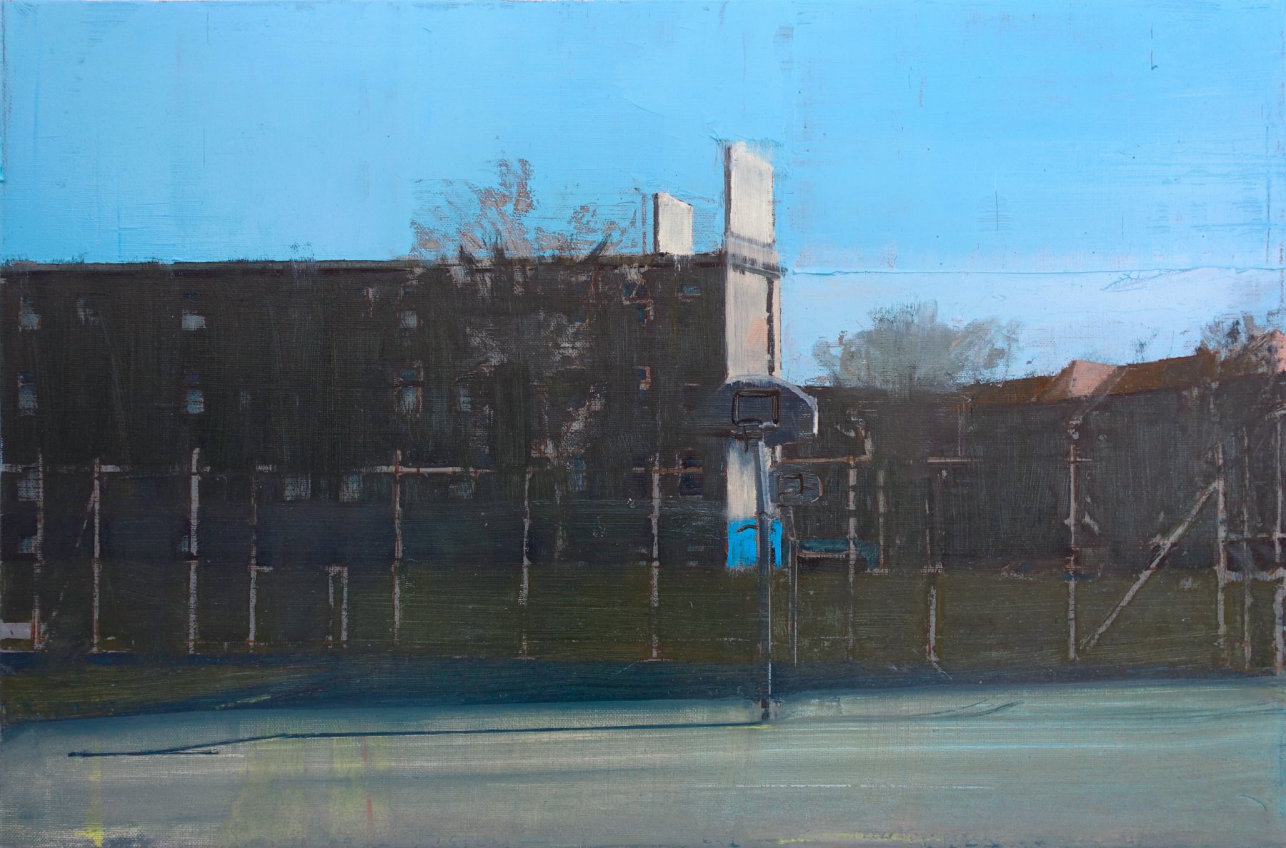 Basketball court in winter II - André Lundquist