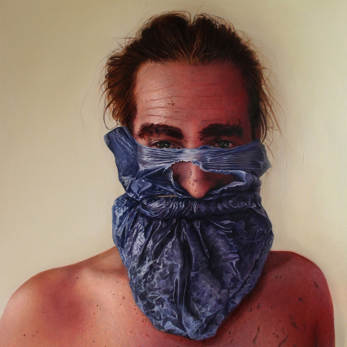 Philip dyeing his beard and eyebrows with henna - Tanya Atanasova