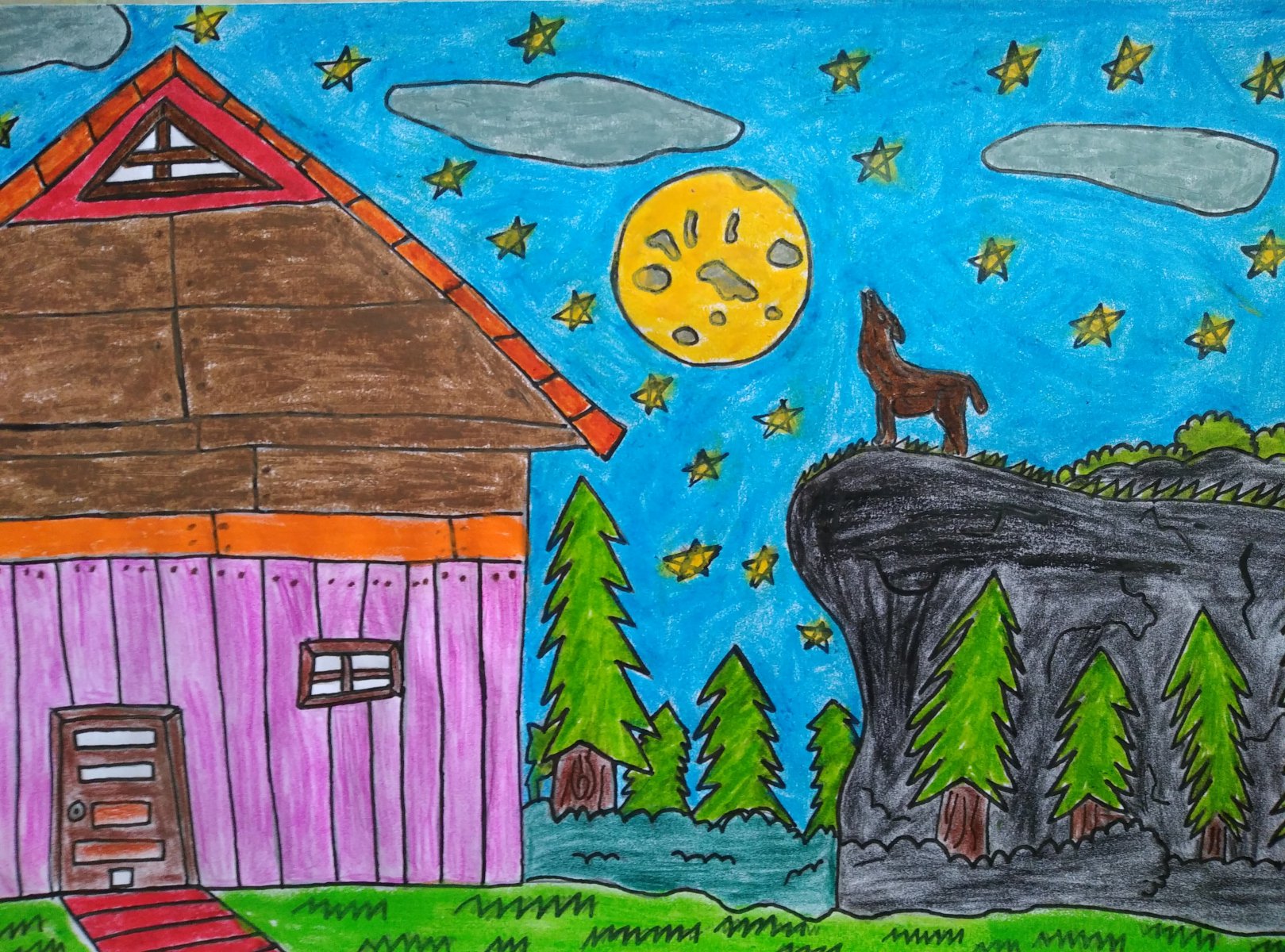The house in the border of the forest - JOHN ( JOHN ART Gallery 2019).