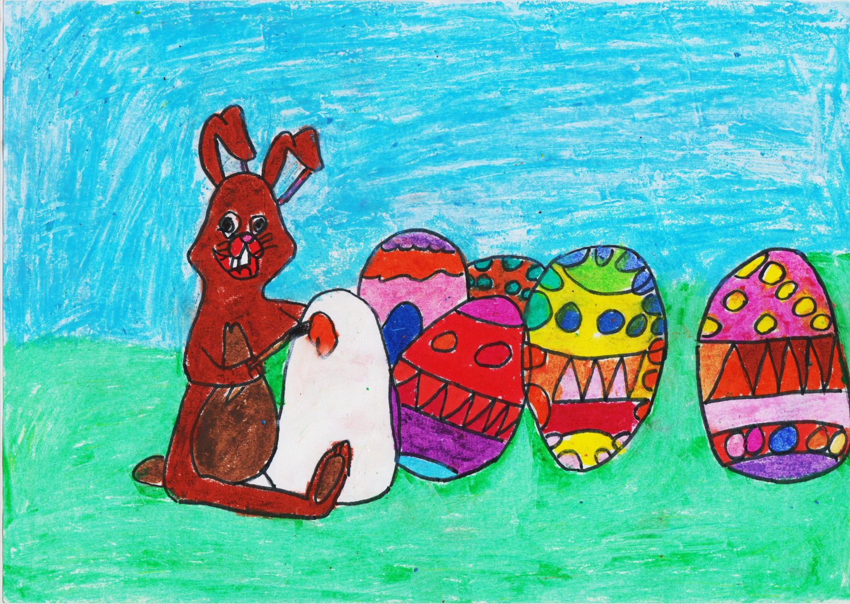 BUNNY WITH EASTER EGG  - JOHN ( JOHN ART Gallery 2019).