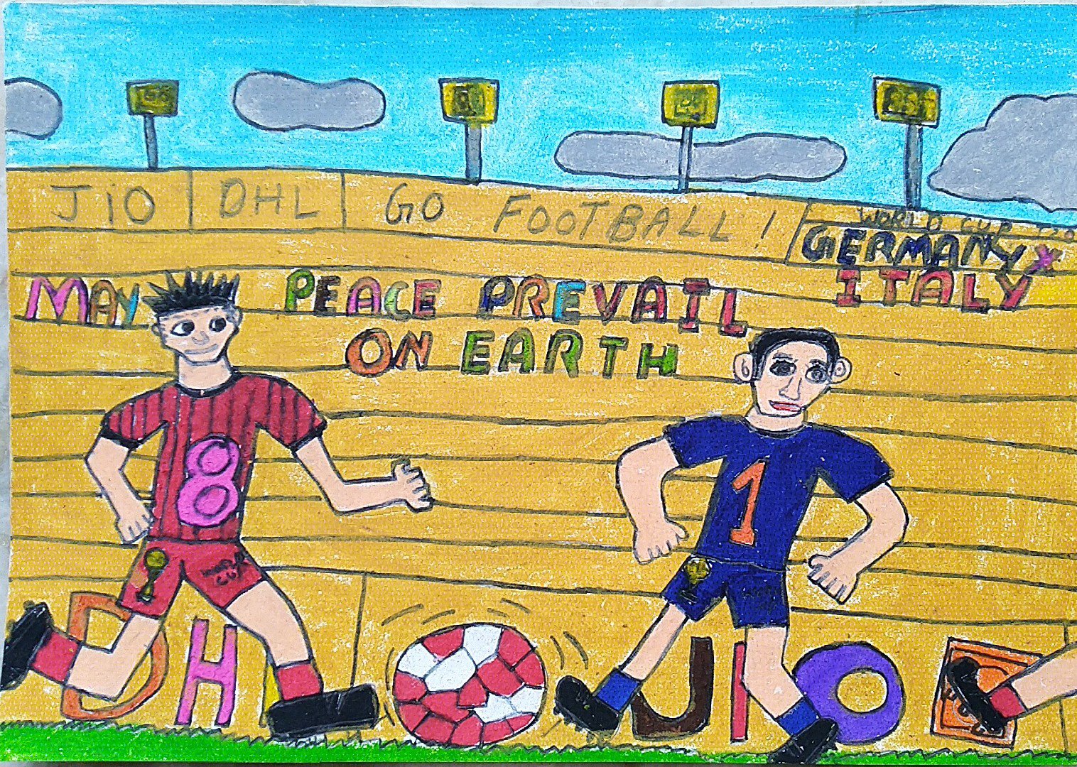 WORLD CUP FOOTBALL - JOHN ( JOHN ART Gallery 2019).