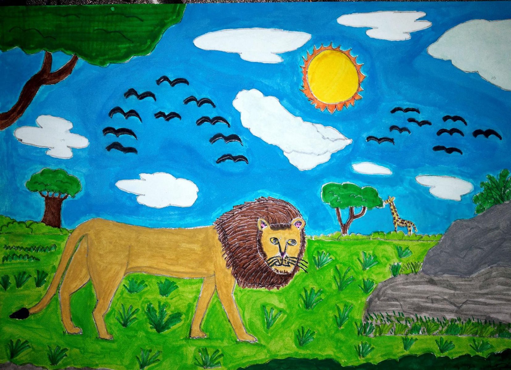 
AFRIICAN LION - JOHN ( JOHN ART Gallery 2019).