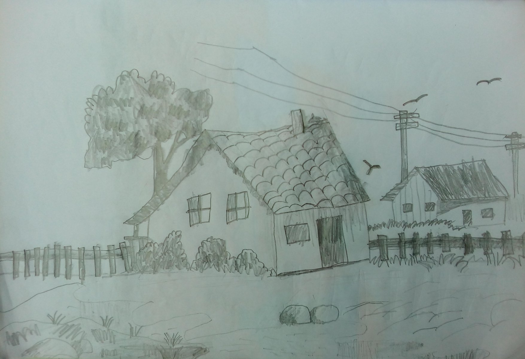 TWO HOUSES - JOHN ( JOHN ART Gallery 2019).