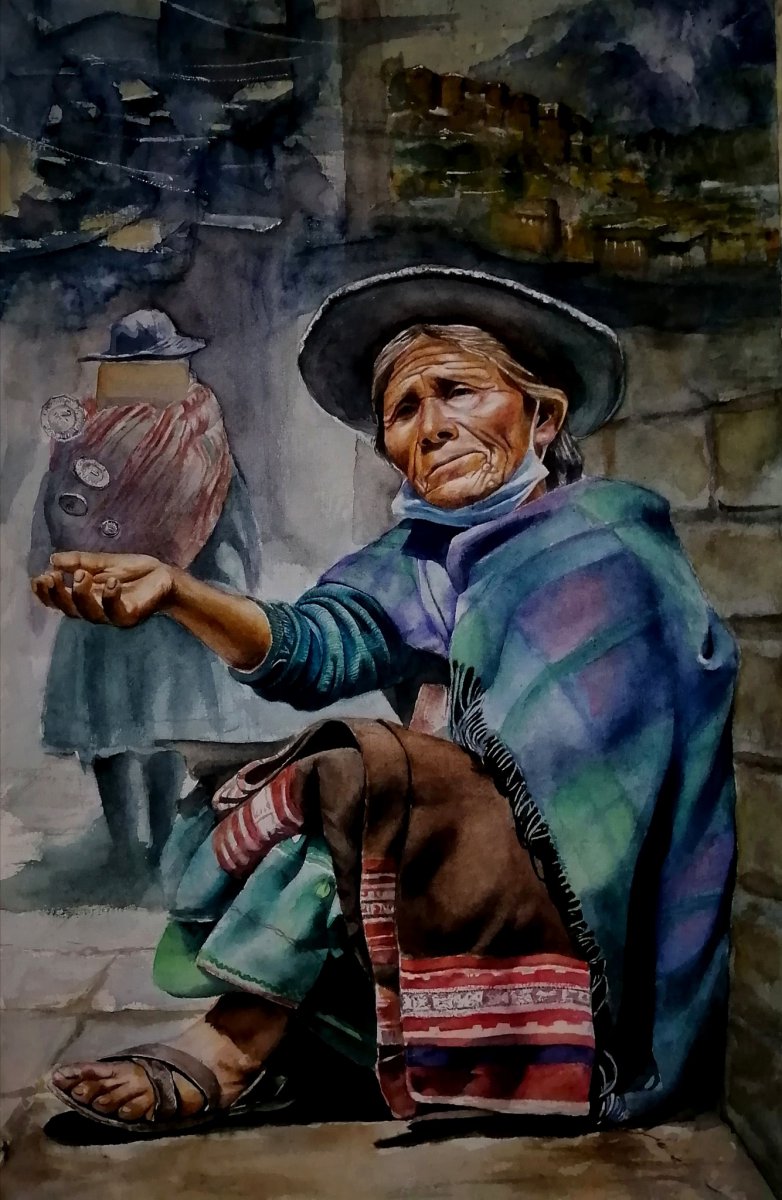 DYSW Unique Style Award 2022/Nominee: Abdel Pomacusi - Bolivia - DoYouSpeakWatercolor Award 2022