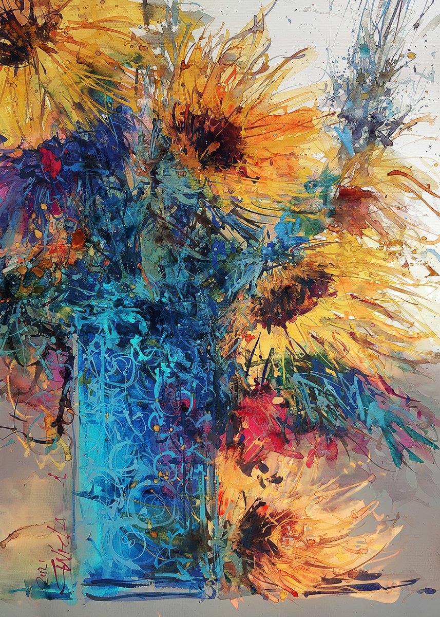 Sunflowers-floral expression 152 - Carsten Wieland