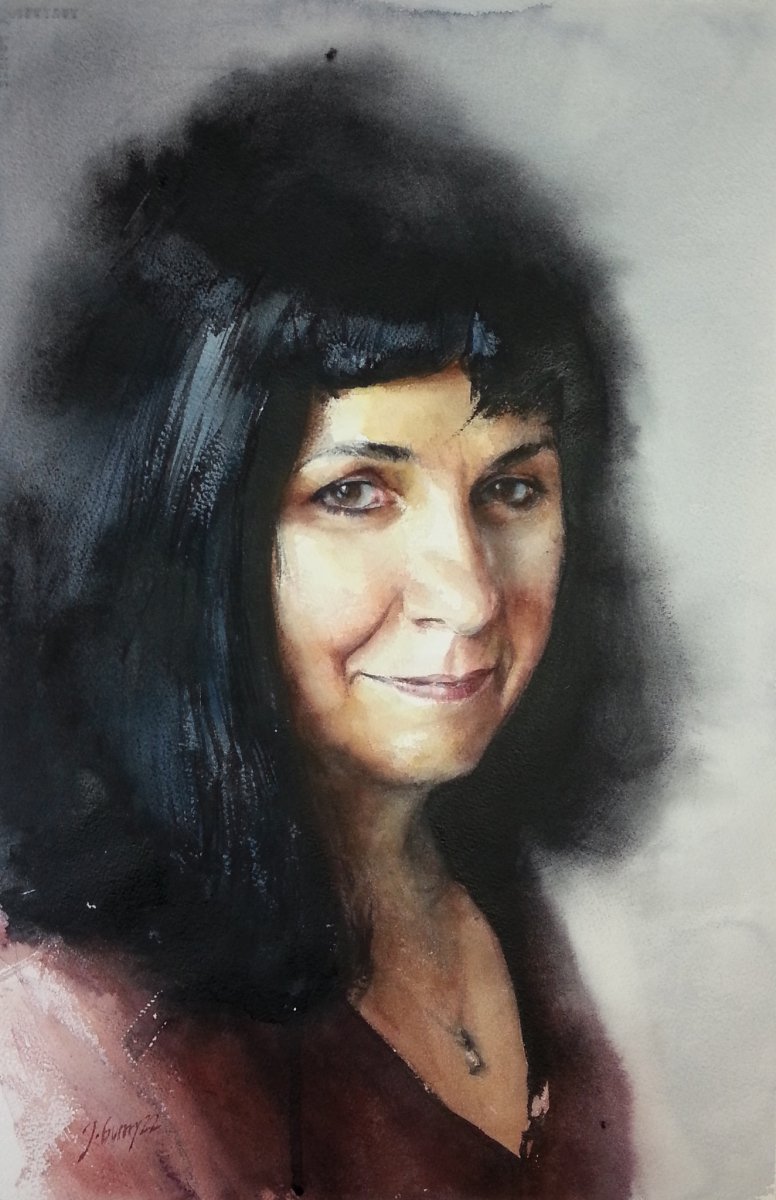 Honorable Mentions:
Jerome Guerry, France My Christina 2022 38x56 - DoYouSpeakWatercolor?
