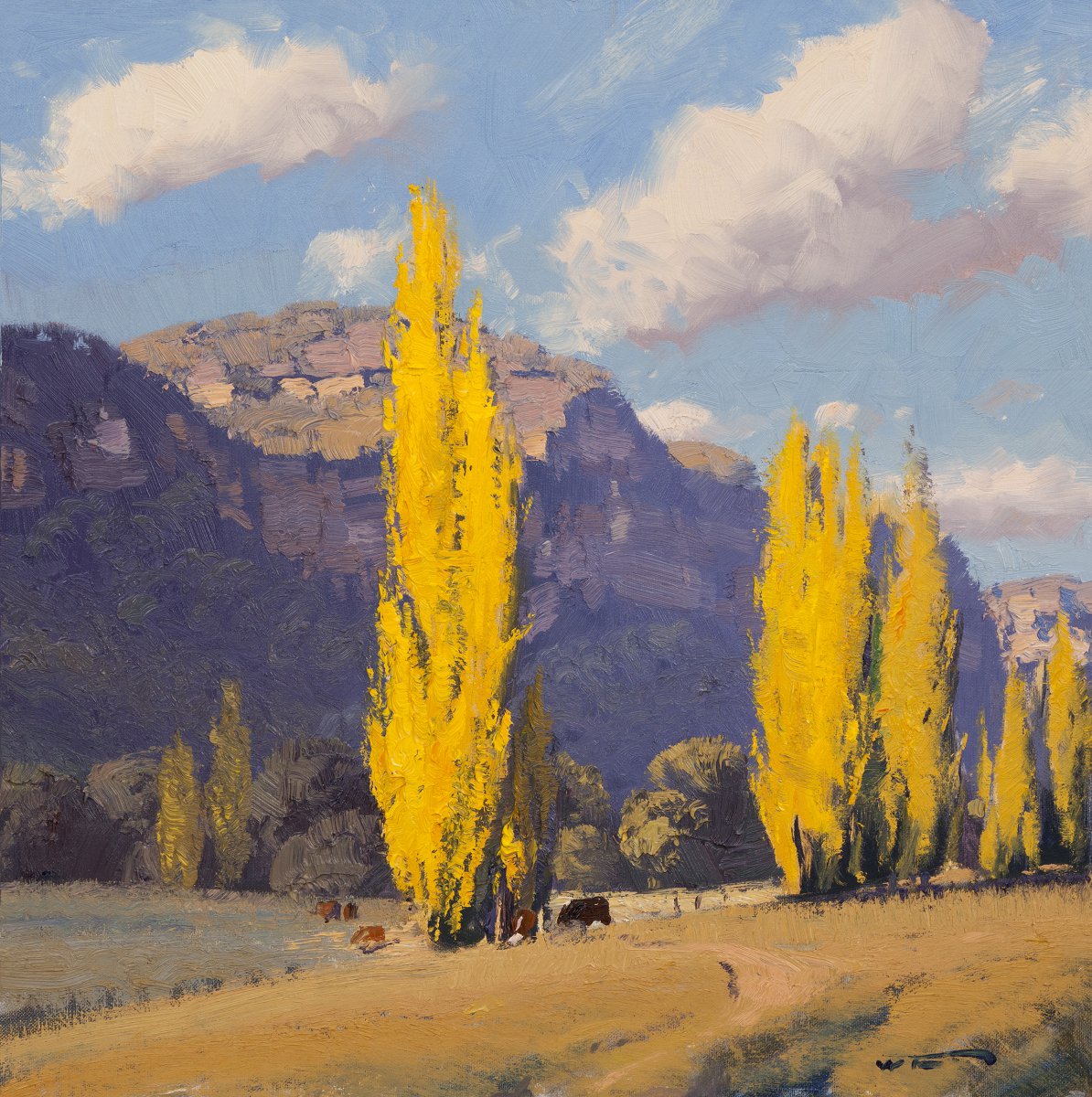 Golden Poplars Capertee Valley - Warwick Fuller