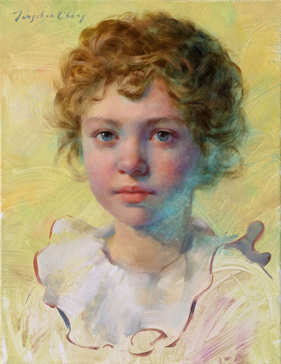 Child Portrait in Yellow - Jungchan Chang