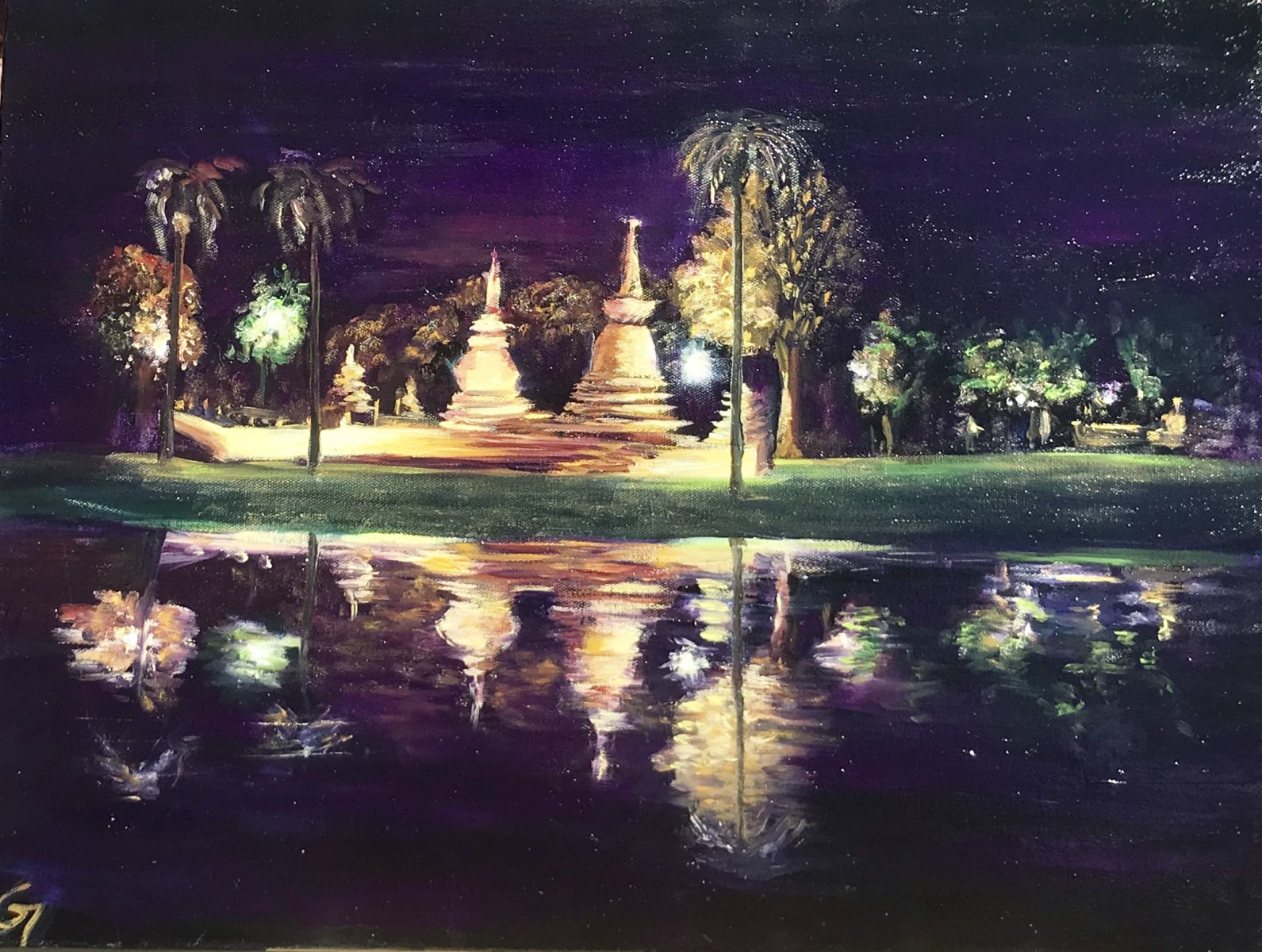 Night on the temples - Sukhothai - Thailand