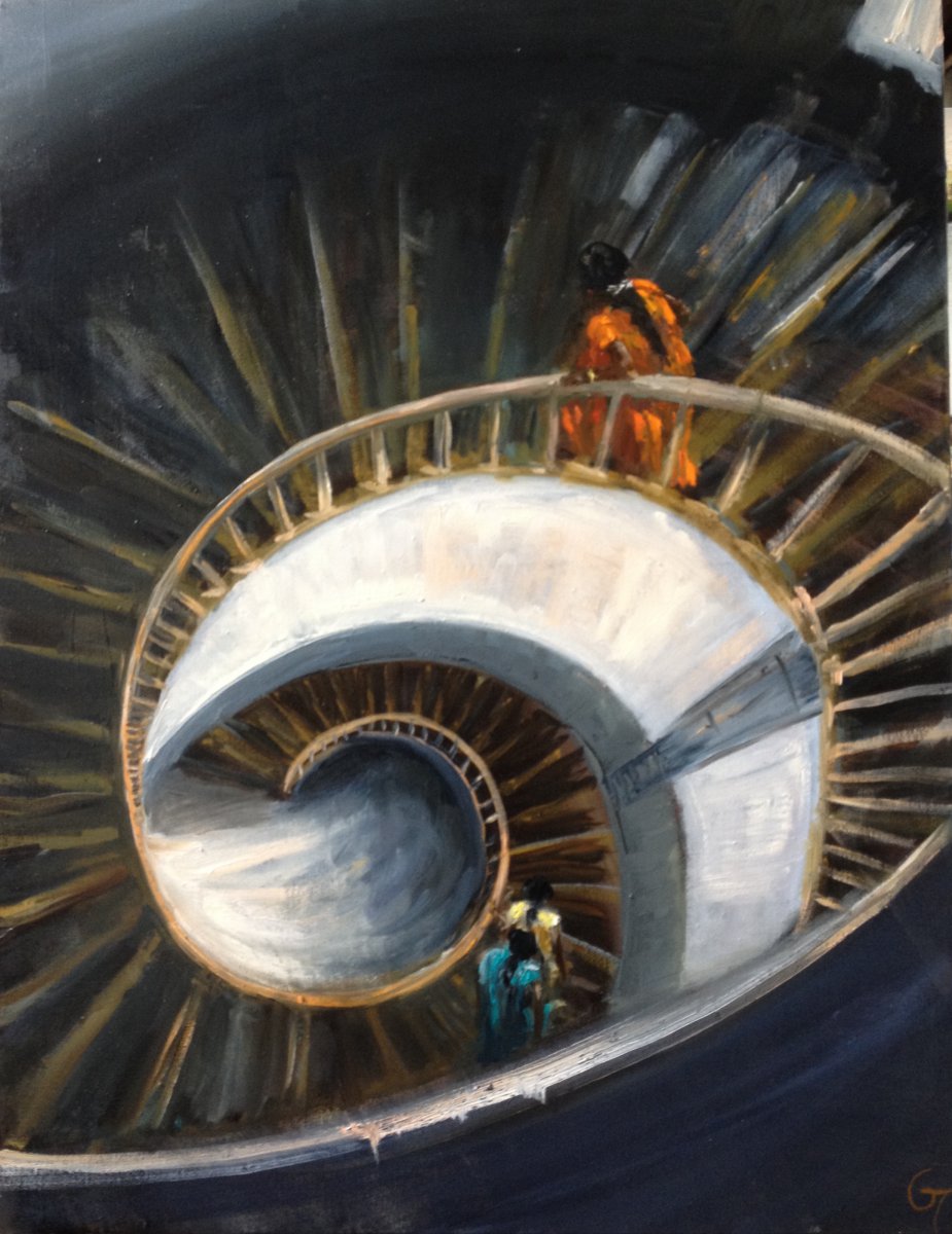 Descending the lighthouse - Pondichery - India - Laurence Blanchard