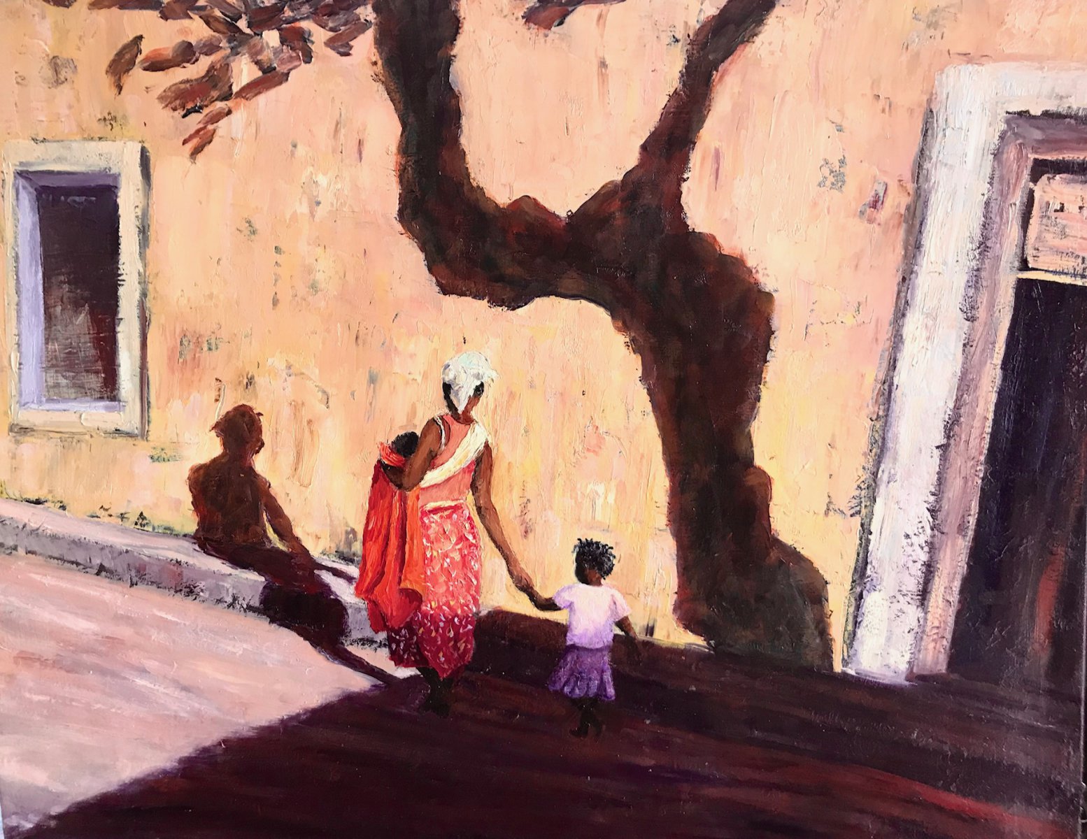 Mother and children - Laurence Blanchard