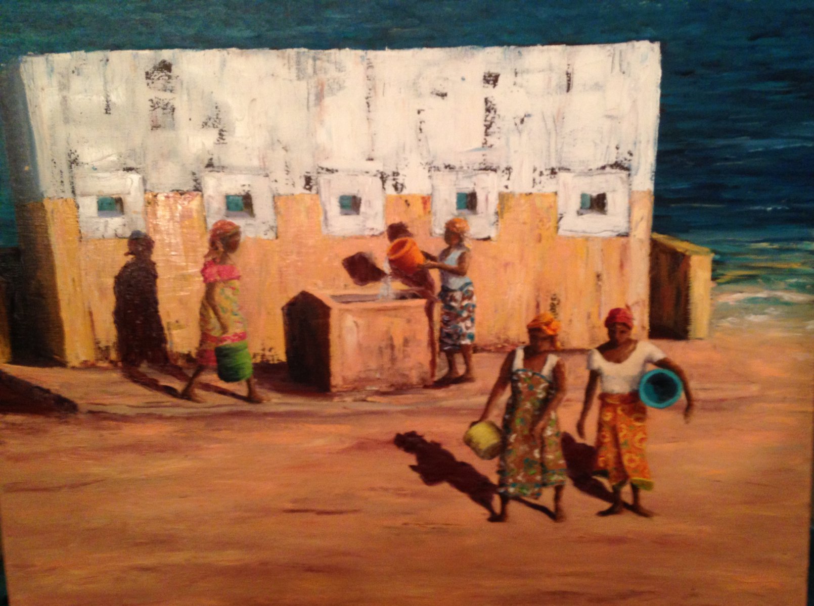 Morning at the lavoir - Ilha de Mozambic - Laurence Blanchard