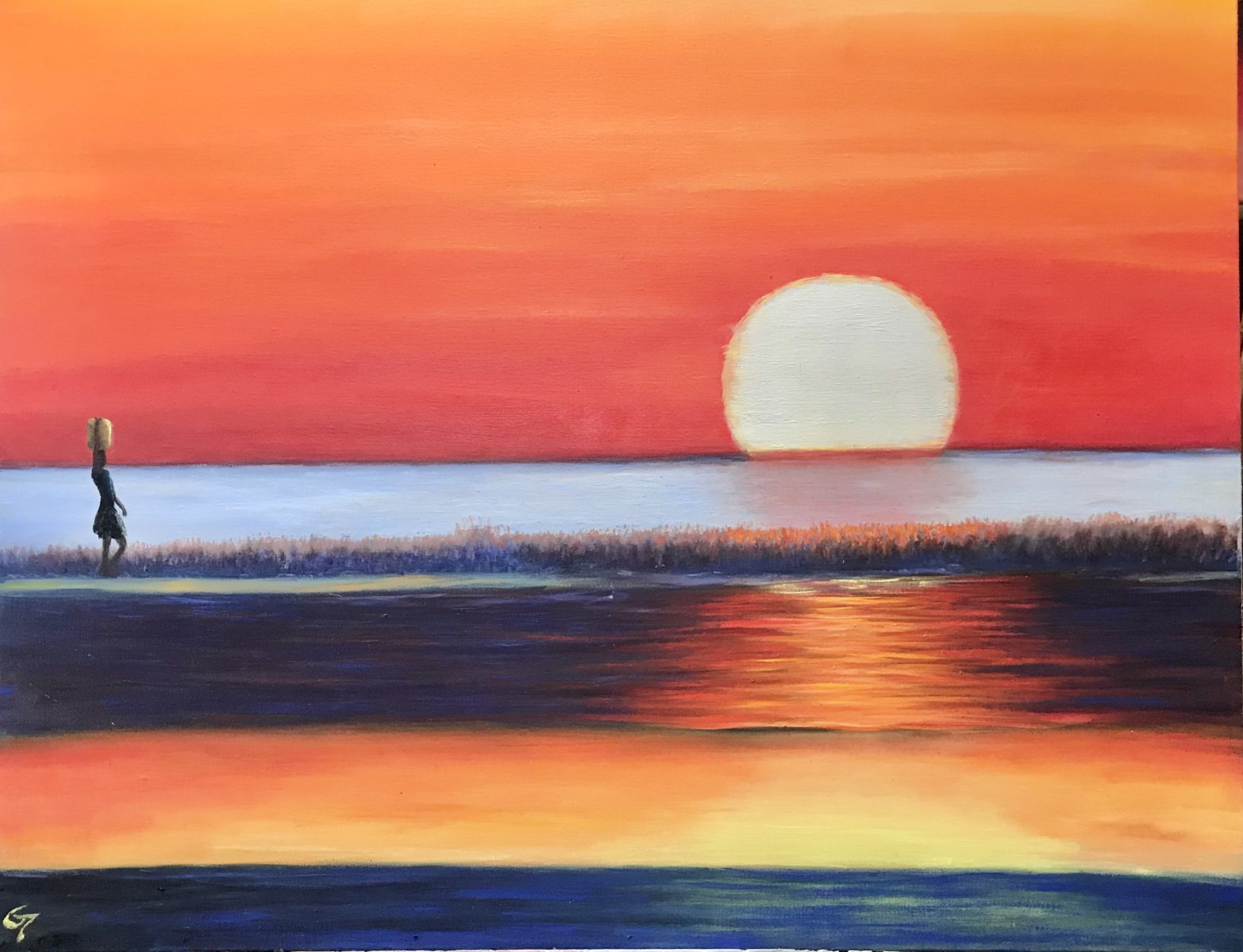 African sunset - Cabaceira Mozambique - Laurence Blanchard