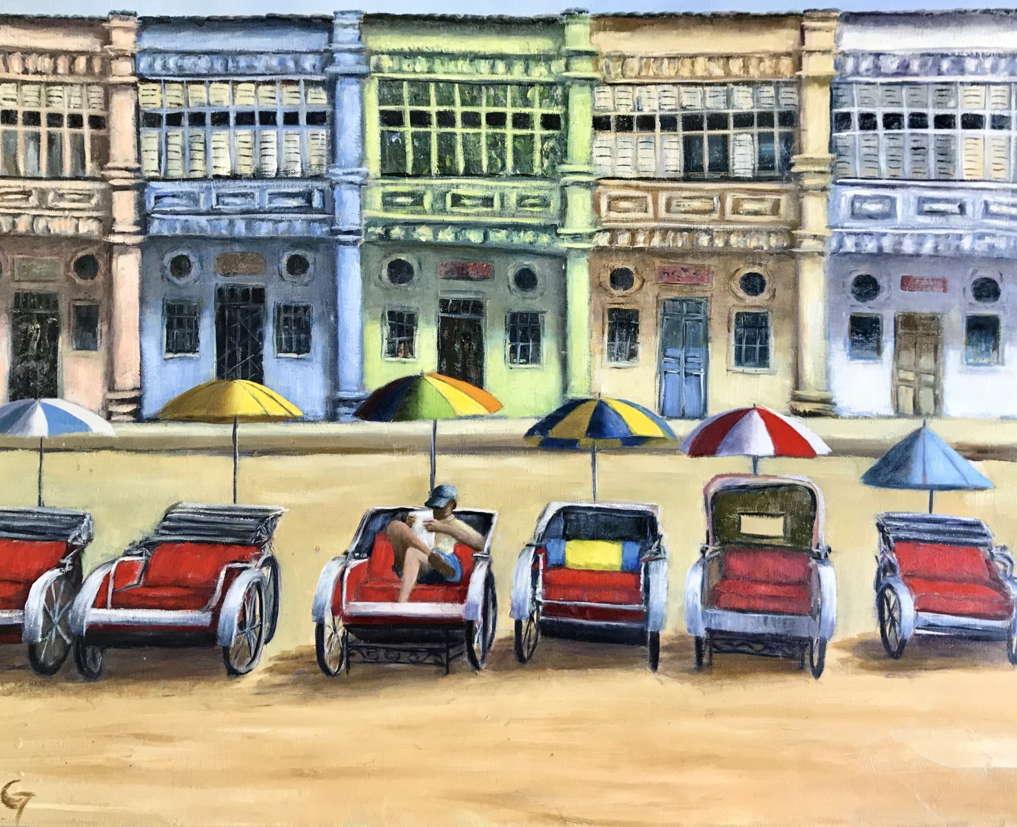 Laurence Blanchard - Waiting for customer - Georgetown - Penang - Malaysia