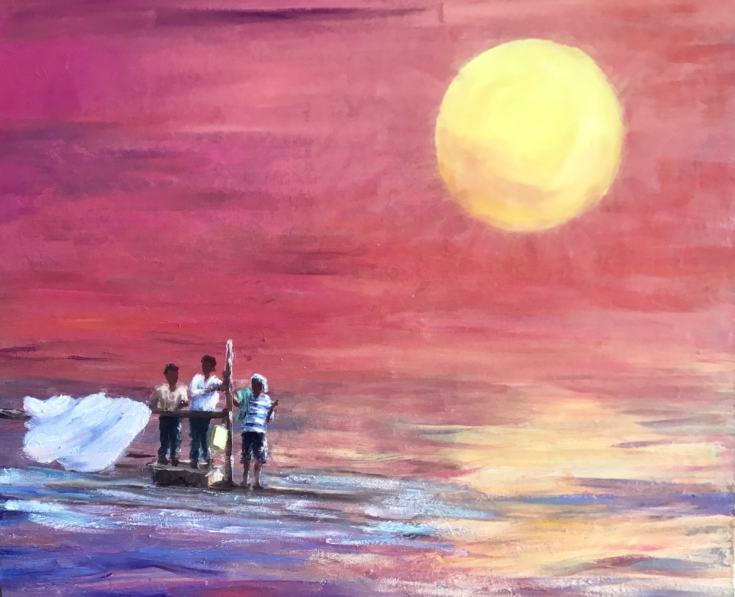 Migrants - Earth ?                 - Laurence Blanchard