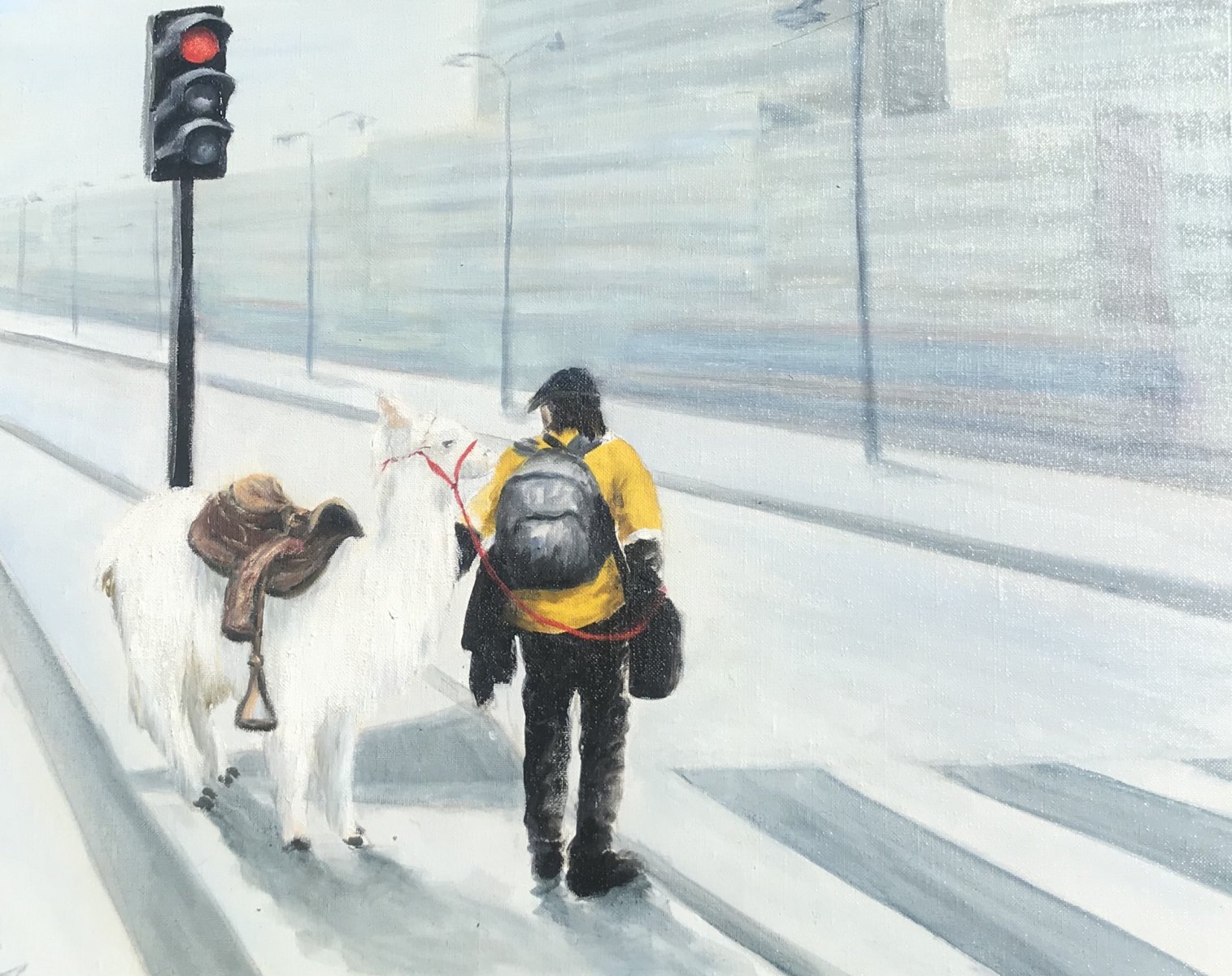 Waiting to cross - Bogota - Colombia - Laurence Blanchard