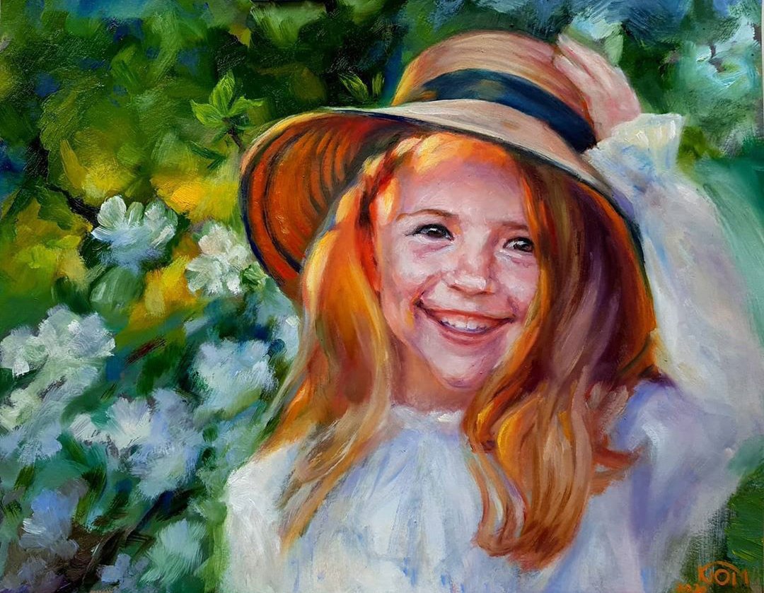 Sasha in the garden - Yulia Krinitchina